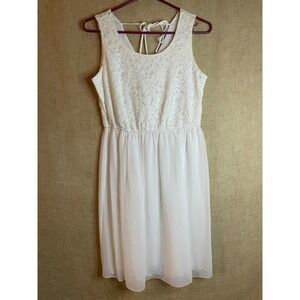 Enfocus Studio‎ Lace Dress Ivory White Sleeveless Party Dress Size 6